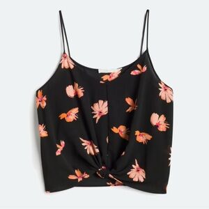 Floral Black Women's Top